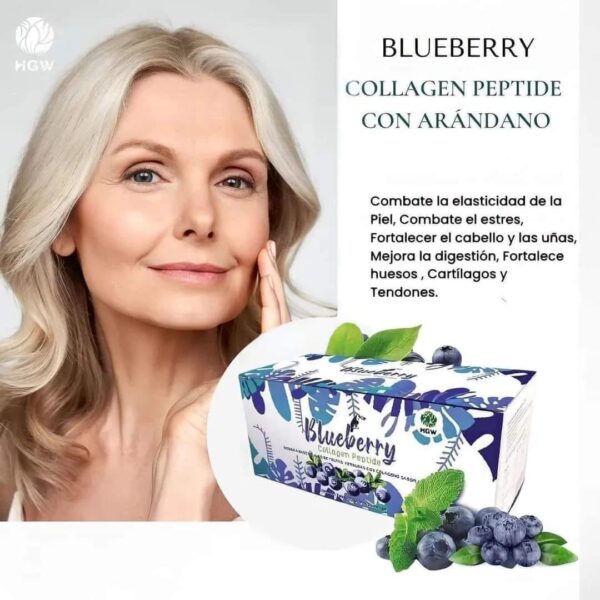 Blueberry Collagen peptide/colágeno a vase de frutas/ - Imagen 3
