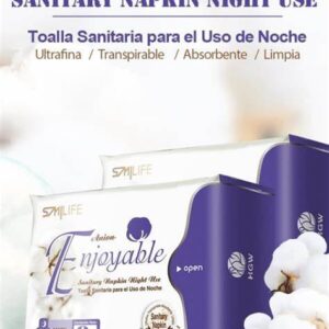 Anion-Enjoyable Sanitary napkin night use/toalla sanitaria uso nocturno
